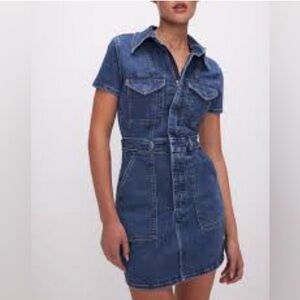 Good American Indigo Mini Dress